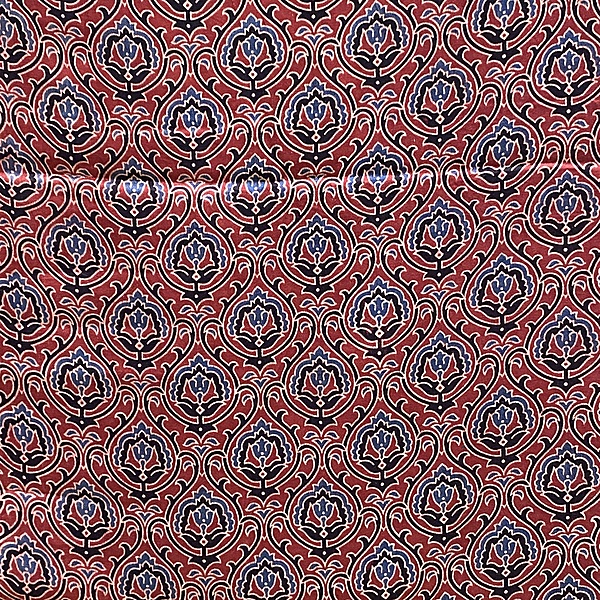 Mashru Silk Ajrakh Print #17