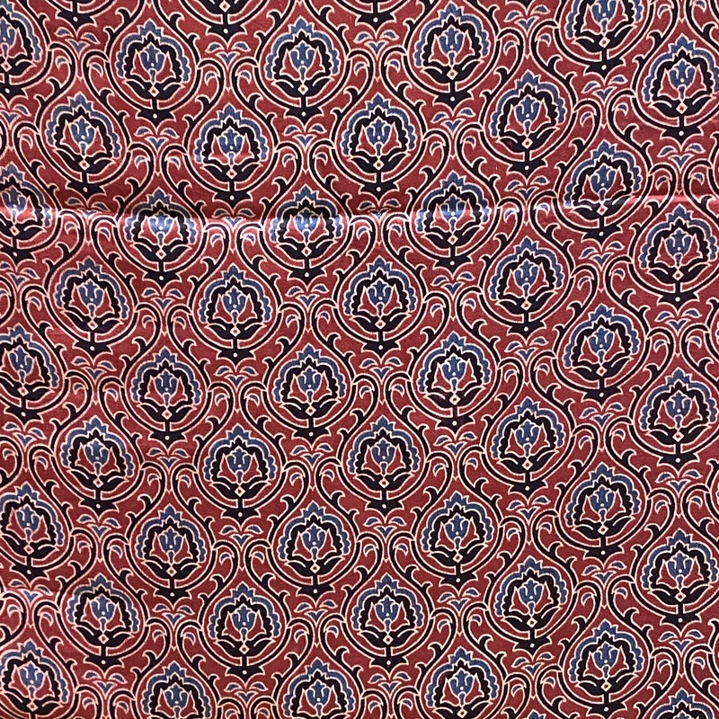 Mashru Silk Ajrakh Print #17
