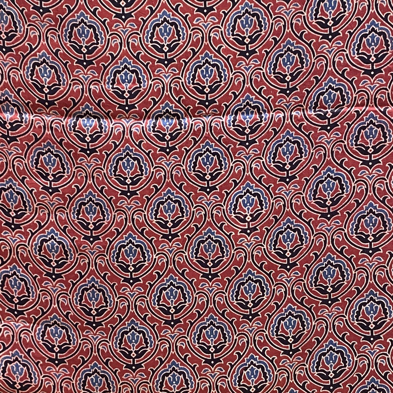 Mashru Silk Ajrakh Print #17