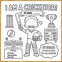 I Am a Cricketer – Colour & Frame Kit