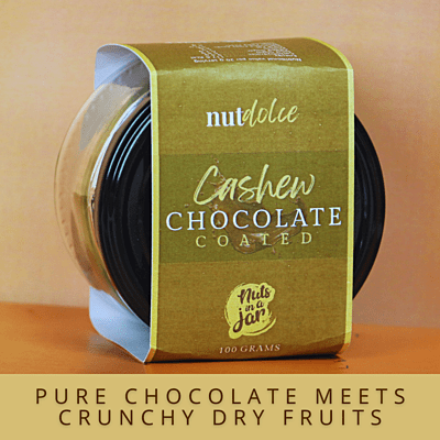 Nut Dolche Chocolate Coated Cashews 100 Grams Nut Dolche Chocolate Coated Cashews 100 Grams