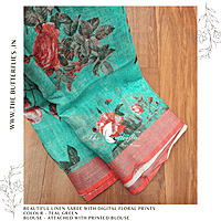 PURE LINEN SAREE YBRSLIN23433 PURE LINEN SAREE YBRSLIN23433