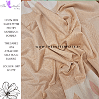 SILK LINEN SAREE  MKTSLIN23615