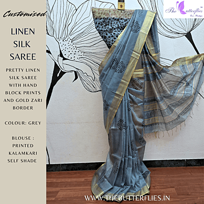 LINEN SILK SAREE YBRSLIN22121