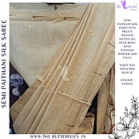 SEMI PAITHANI SILK SAREE MHTSSIL24340 SEMI PAITHANI SILK SAREE MHTSSIL24340