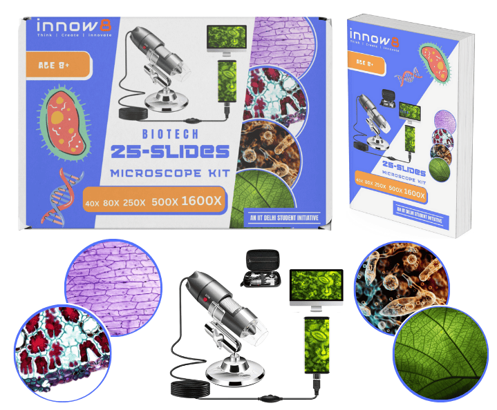 BioTech Explorer Kit | Digital Microscope Learning Kit for Life Sciences | Easy-to-Use, Connect & Play