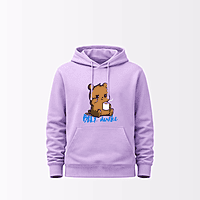 Unisex Lavender Awake Graphic Printed Hoodie