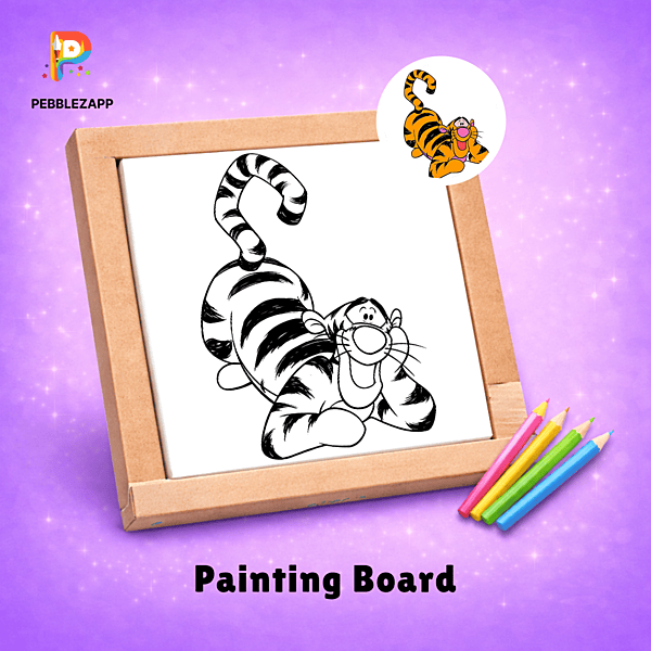 Cute Tiger Coloring