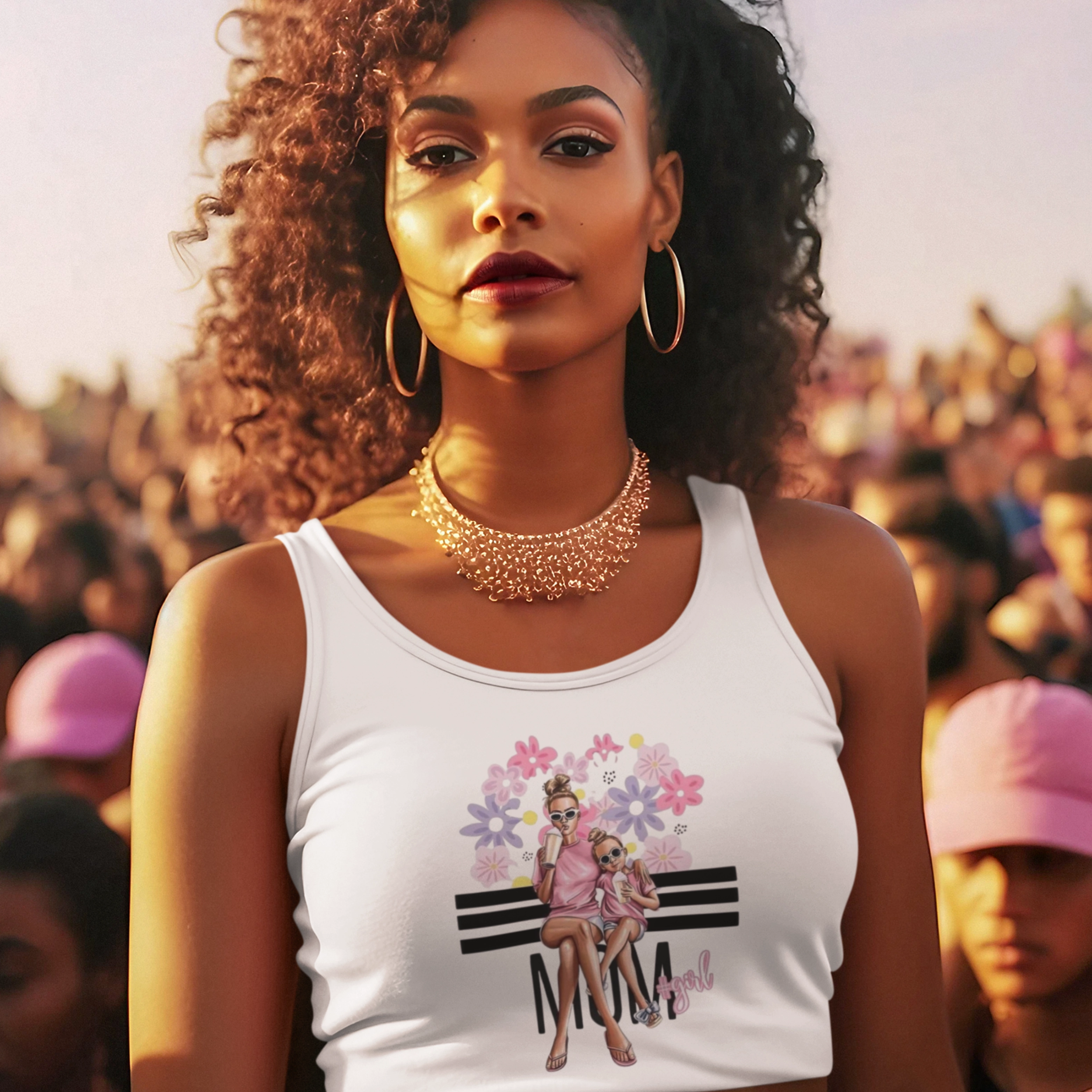 Mom Angel Crop Tank