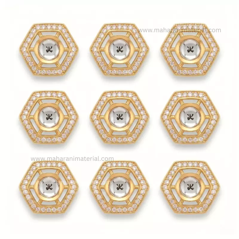 Diamond Kundan Hex