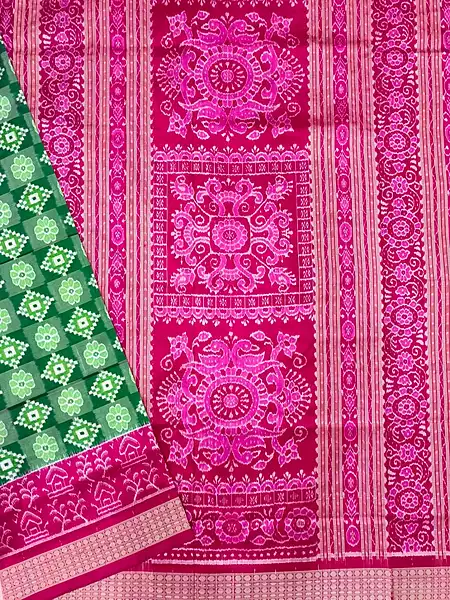 MINI SAKTA SILK SAREE-GREEN