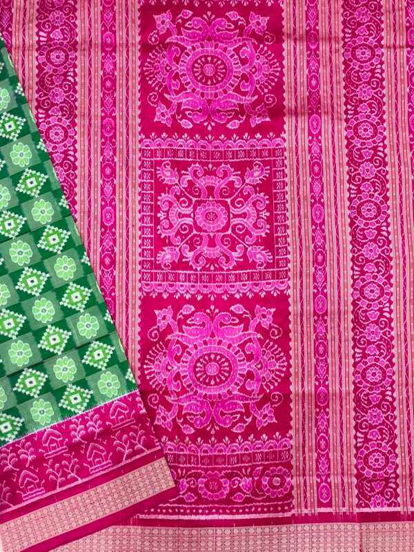 MINI SAKTA SILK SAREE-GREEN