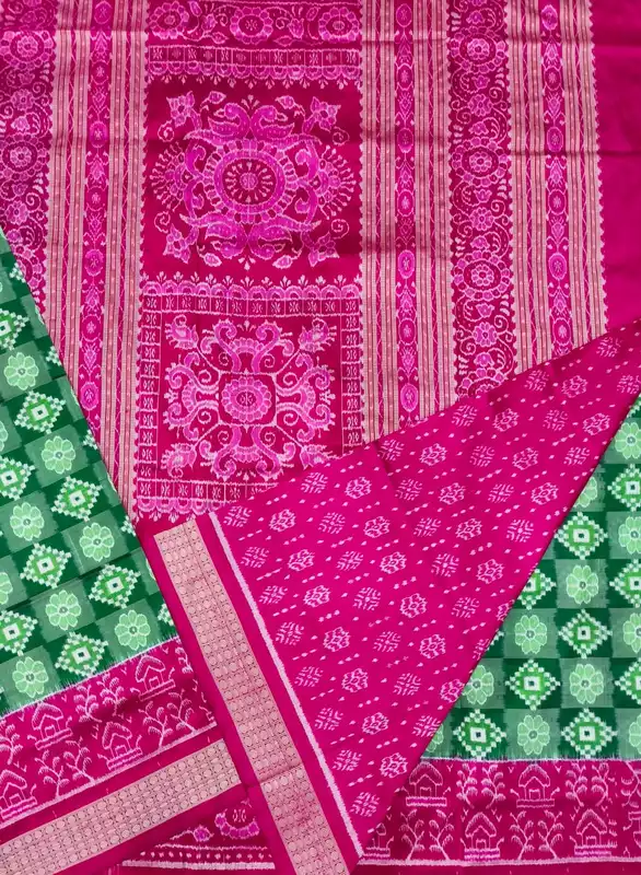 MINI SAKTA SILK SAREE-GREEN