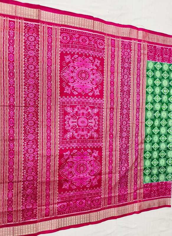 MINI SAKTA SILK SAREE-GREEN