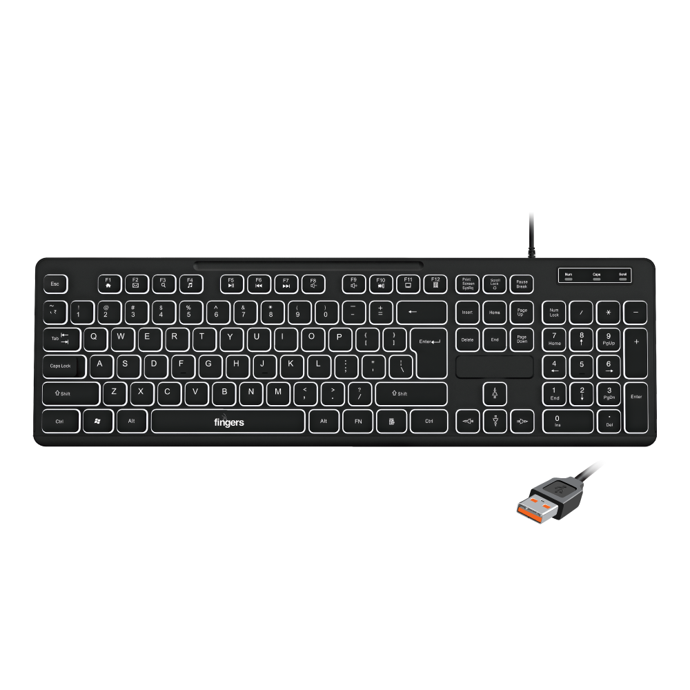 Fingers Magnifico MoonLit Wired Keyboard