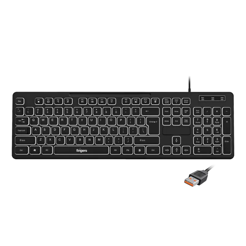 Fingers Magnifico MoonLit Wired Keyboard