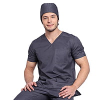 Ginerva Men's Scrub Top – Comfortable Stretch Medical Uniform