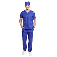 DR.SCRUBS 3 Pocket Scrub Top for Men – Breathable Medical Uniform