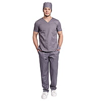 DR.SCRUBS 3 Pocket Scrub Top for Men – Breathable Medical Uniform