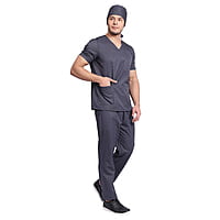 DR.SCRUBS 3 Pocket Scrub Top for Men – Breathable Medical Uniform