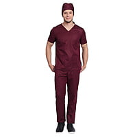 DR.SCRUBS 3 Pocket Scrub Top for Men – Breathable Medical Uniform