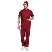 DR.SCRUBS 3 Pocket Scrub Top for Men – Breathable Medical Uniform