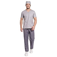 DR.SCRUBS 3 Pocket Scrub Top for Men – Breathable Medical Uniform
