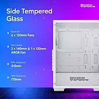 Coconut Core 300M Gaming Tower with Efficient Cooling