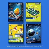 Classmate | Notebooks | Page: 172 | Size: 240 X 180 | Ruling: 3 In 1 (Double Lines/four Lines
With Gap/square - 1 cm) | Binding: Center Stapled | Pack of 12| Item Code: 2001036