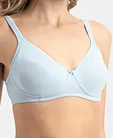 Jockey Wirefree Non Padded Super Combed Cotton Elastane Stretch Medium Coverage Everyday Bra with Concealed Shaper Panel - 1722