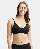 Jockey Wirefree Non Padded Super Combed Cotton Elastane Stretch Medium Coverage Everyday Bra with Concealed Shaper Panel - 1722