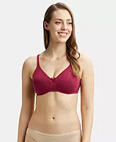 Jockey Wirefree Non Padded Super Combed Cotton Elastane Stretch Medium Coverage Everyday Bra with Concealed Shaper Panel - 1722