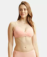 Jockey Wirefree Non Padded Super Combed Cotton Elastane Stretch Medium Coverage Everyday Bra with Concealed Shaper Panel - 1722