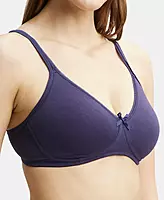 Jockey Wirefree Non Padded Super Combed Cotton Elastane Stretch Medium Coverage Everyday Bra with Concealed Shaper Panel - 1722