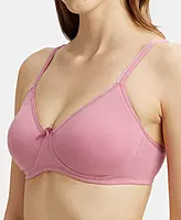 Jockey Wirefree Non Padded Super Combed Cotton Elastane Stretch Medium Coverage Everyday Bra with Concealed Shaper Panel - 1722