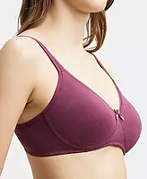 Jockey Wirefree Non Padded Super Combed Cotton Elastane Stretch Medium Coverage Everyday Bra with Concealed Shaper Panel - 1722