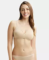 Jockey Wirefree Non Padded Super Combed Cotton Elastane Stretch Medium Coverage Everyday Bra with Concealed Shaper Panel - 1722