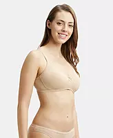 Jockey Wirefree Non Padded Super Combed Cotton Elastane Stretch Medium Coverage Everyday Bra with Concealed Shaper Panel - 1722