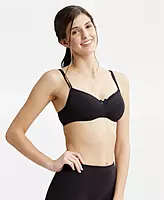 Jockey Wirefree Padded Combed Cotton Elastane Stretch Medium Coverage T-Shirt Bra with Lace Styling - 1723