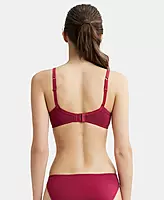 Jockey Wirefree Padded Combed Cotton Elastane Stretch Medium Coverage T-Shirt Bra with Lace Styling - 1723
