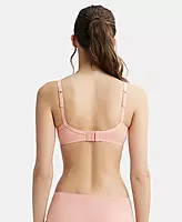 Jockey Wirefree Padded Combed Cotton Elastane Stretch Medium Coverage T-Shirt Bra with Lace Styling - 1723