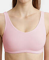 Jockey Super Combed Cotton Elastane Stretch Slip On Lounge Bra With StayFresh Treatment 1550