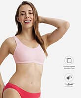 Jockey Super Combed Cotton Elastane Stretch Slip On Lounge Bra With StayFresh Treatment 1550