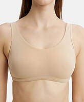 JOCKEY Super Combed Cotton Elastane Stretch Slip On Lounge Bra With StayFresh Treatment 1550