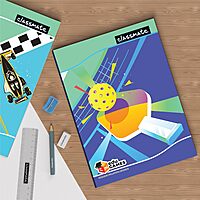 Classmate | Notebooks | Page: 172 | Size: 240 X 180 | Ruling: 3 In 1 (Double Lines/four Lines
With Gap/square - 1 cm) | Binding: Center Stapled | Pack of 12| Item Code: 2001036