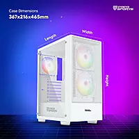 Coconut Core 300M Gaming Tower with Efficient Cooling