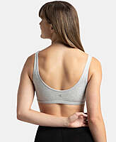 JOCKEY Super Combed Cotton Elastane Stretch Slip On Lounge Bra With StayFresh Treatment 1550