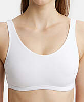 JOCKEY Super Combed Cotton Elastane Stretch Slip On Lounge Bra With StayFresh Treatment 1550