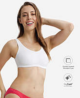 JOCKEY Super Combed Cotton Elastane Stretch Slip On Lounge Bra With StayFresh Treatment 1550