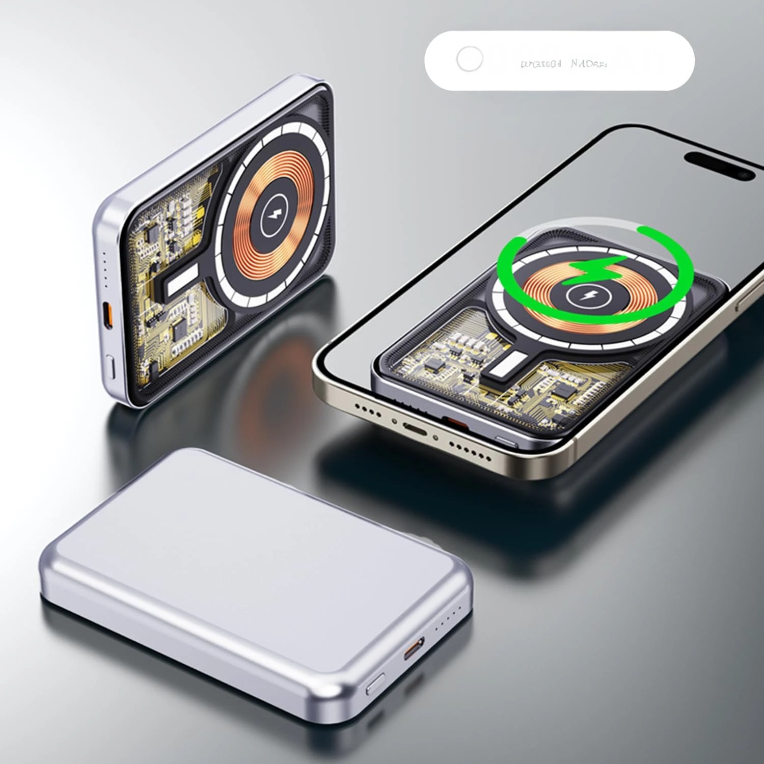 Champion 10000mAh Magnetic Wireless Transparent Power Bank – PD Fast Charging for iPhone & Android Champion 10000mAh Magnetic Wireless Transparent Power Bank – PD Fast Charging for iPhone & Android